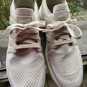 Avia Beige Knit Athletic Shoes